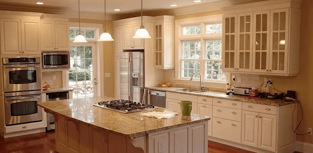 Custom cabinet door installation and kitchen upgrade in Aurora, IL