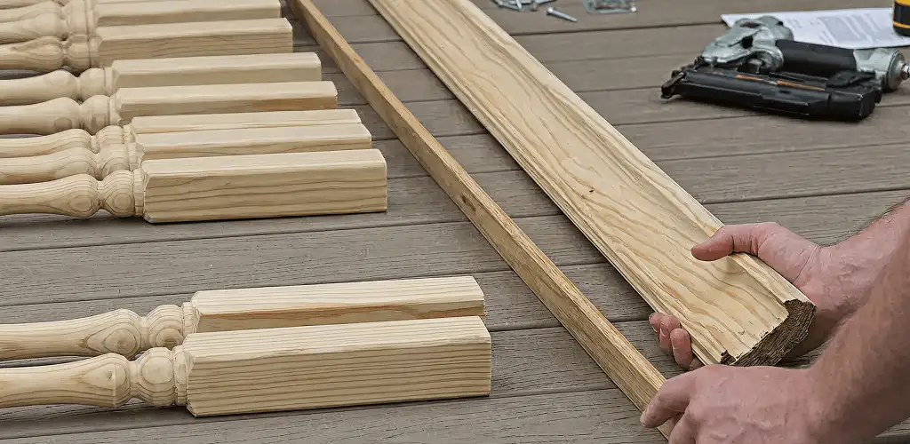 Handrail installation materials and wood components for stair rail work in Aurora, IL